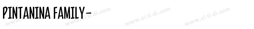 Pintanina Family字体转换 Pintanina Family字体转换
